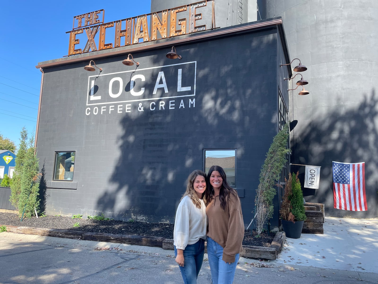 Local Coffee & Cream is a unique coffee and ice cream shop housed in the former Pleasant Hill Farmers Exchange. Pictured (left to right) are owners Tonia Schauer and Tricia Bowser. NATALIE JONES/STAFF