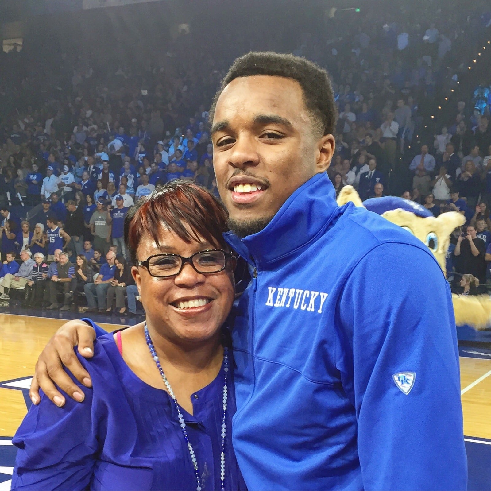 LaVonna Martin Floreal with her son EjJ who was on the University of Kentucky basketball team for three seasons and now has become an elite track athlete hoping to run for Canada in the upcoming Tokyo Olympics. CONTRIBUTED