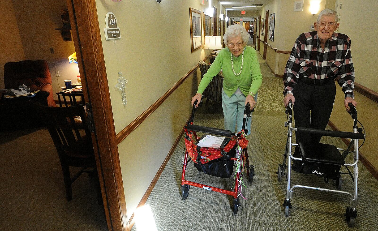 Maynard and Alfrieda Francis have been married 75 years after meeting at a square dance in the 1940s. MARSHALL GORBY\STAFF