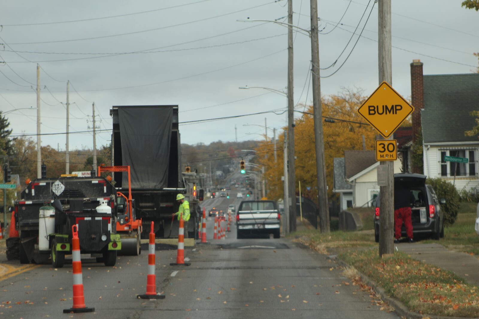 Dayton is installing speed bumps and cushions and other traffic-calming devices along Gettysburg Avenue to try to curb dangerous driving behaviors, like "hooning" and illegal street racing. CORNELIUS FROLIK / STAFF