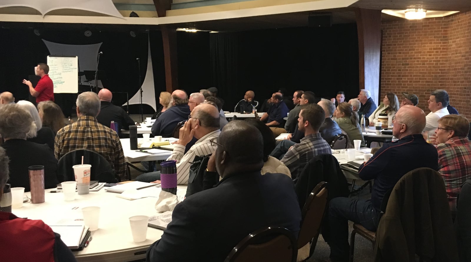 More than 100 faith leaders gathered March 24, 2018, at the Normandy United Methodist Church in Centerville to discuss safety and security during a seminar presented by the Ohio Crime Prevention Association.