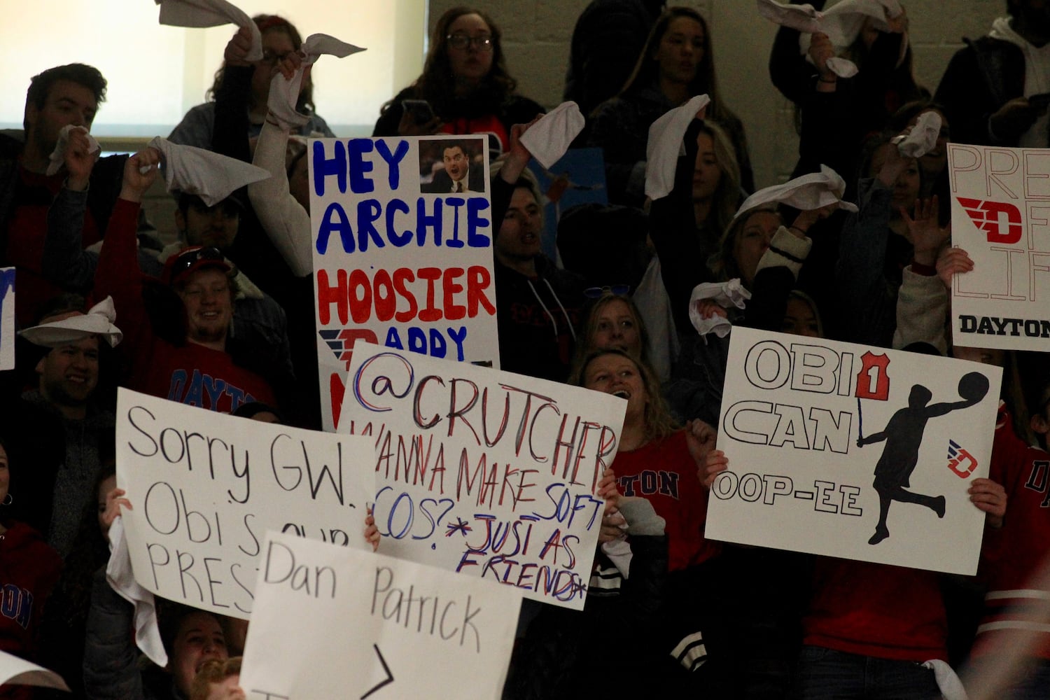 Photos: Signs at ESPN Gameday at Dayton