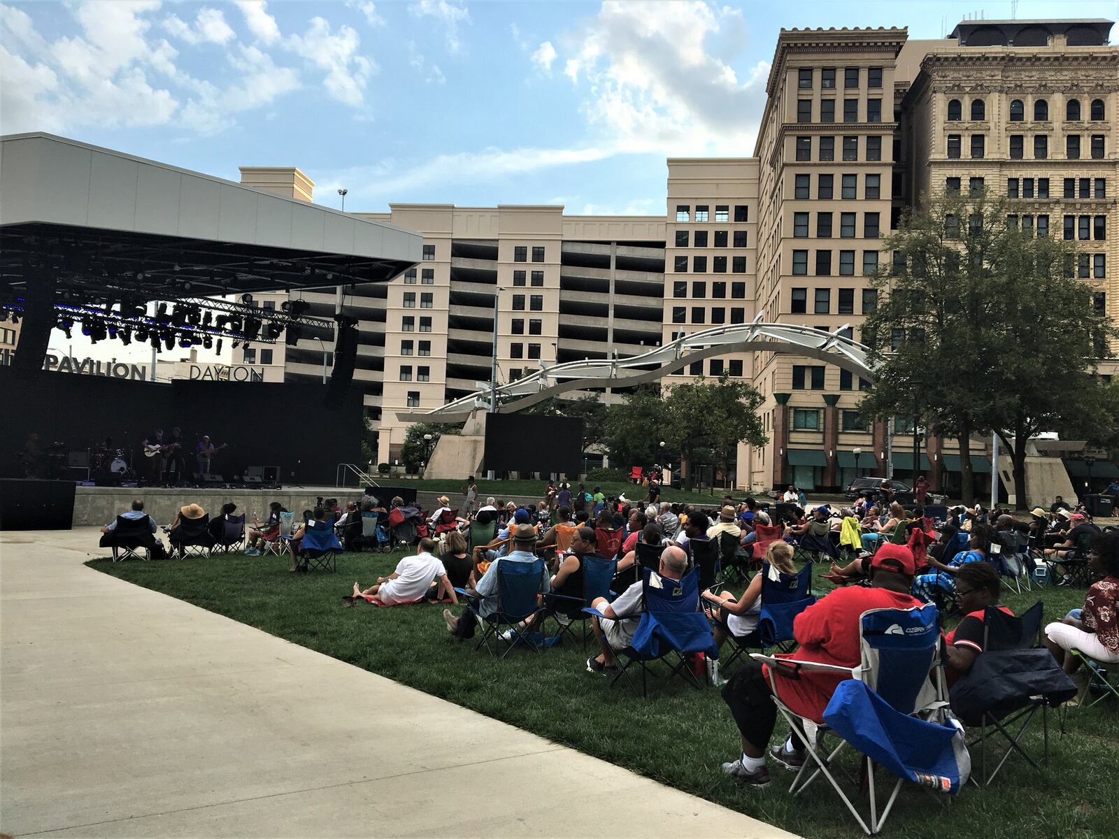 The Levitt Pavilion Dayton shows were a hit, attracting about 25,000 people downtown during the venue’s inaugural season. Some concert-goers hit up nearby bars and restaurants after the music ended. CORNELIUS FROLIK / STAFF