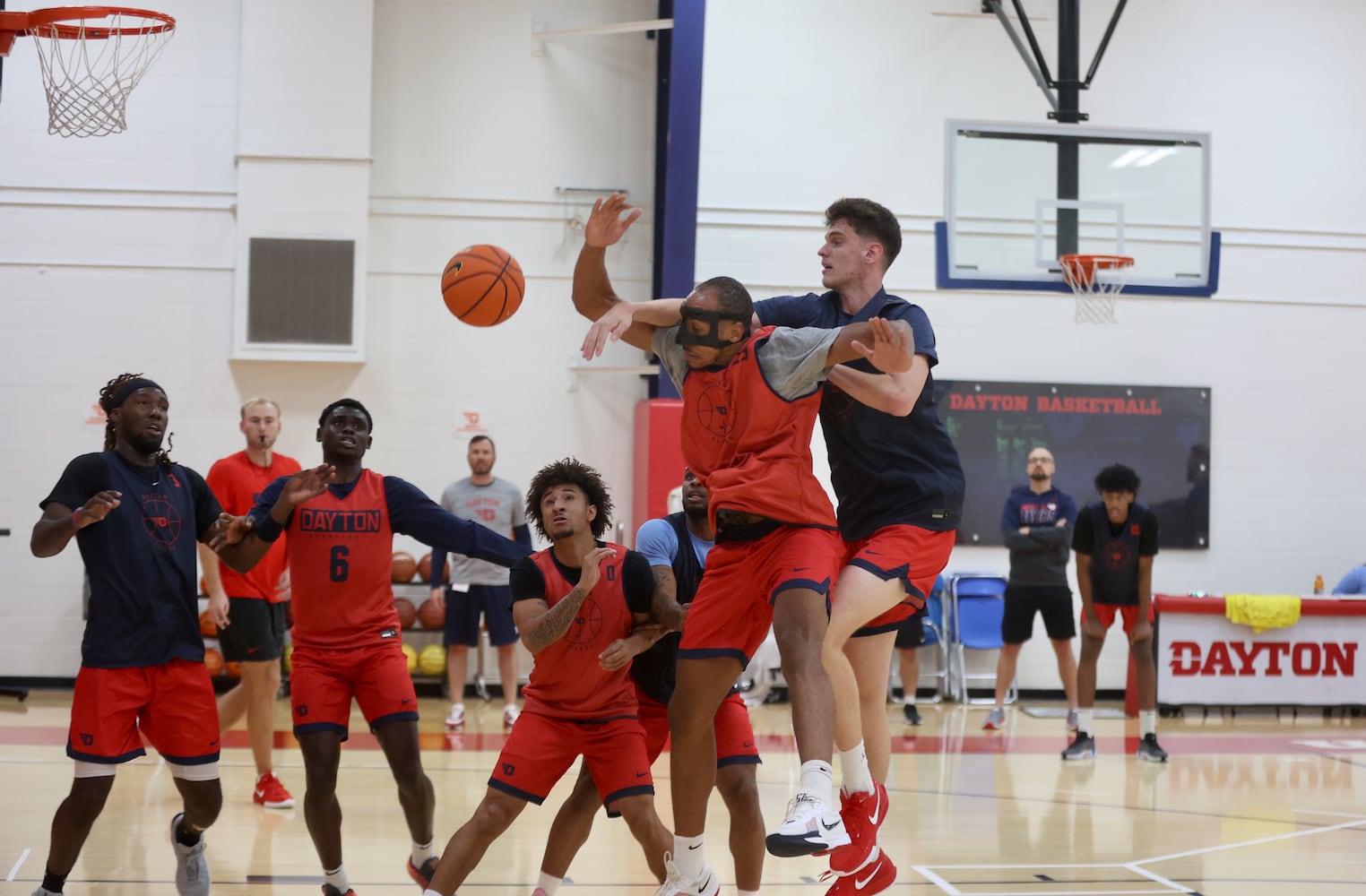 Dayton basketball practice