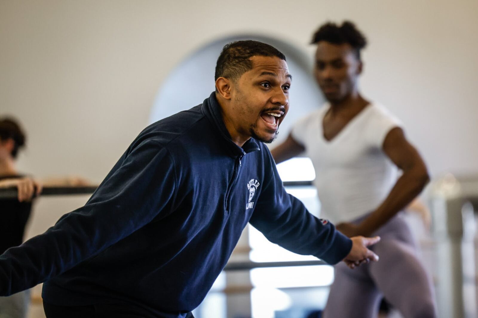 The Dayton Ballet new artistic director Brandon Ragland rehearses with the Dayton Ballet dancers Wednesday October 11, 2023. JIM NOELKER/STAFF