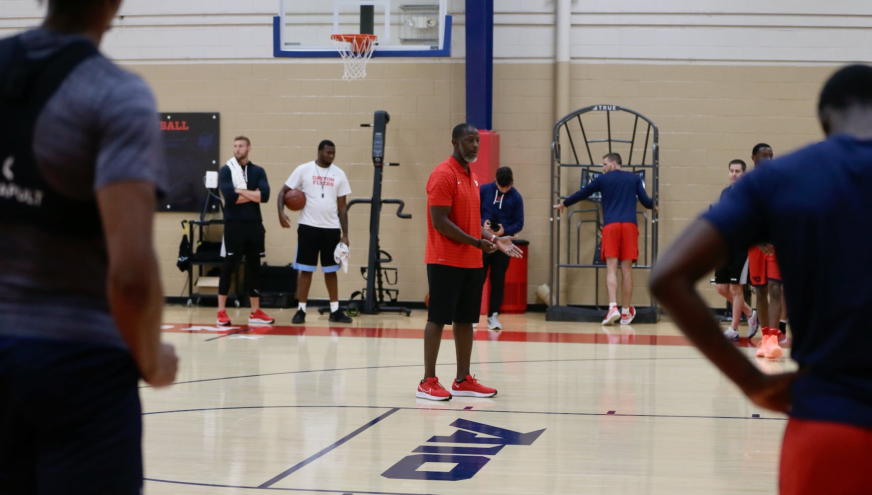 Dayton Flyers practice