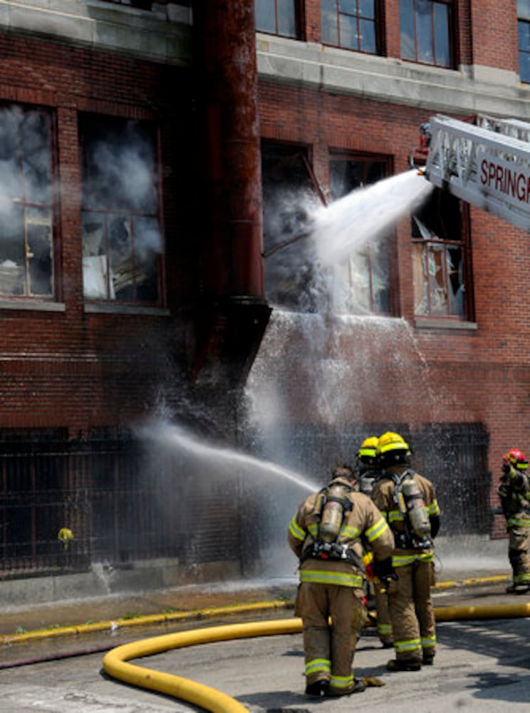 Fire at the Crowell-Collier Building