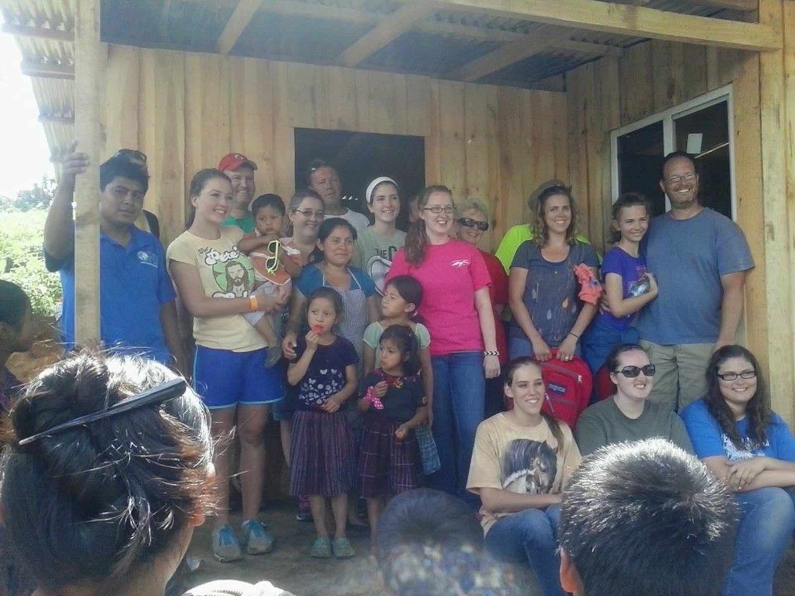 Phillips and his missions team helped build a house for this family in Guatemala.