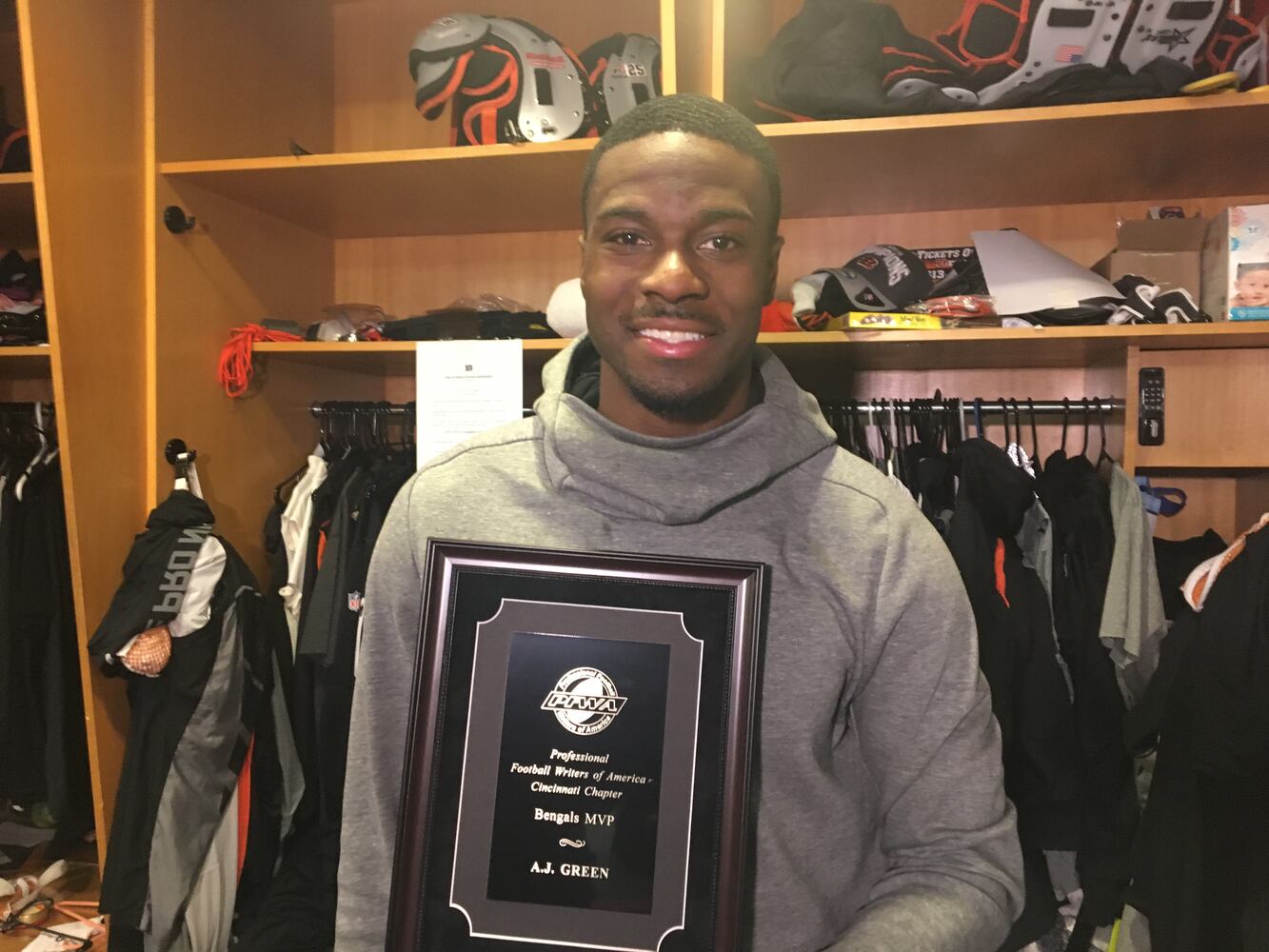 Local PFWA chapter honors Bengals players Green, Kirkpatrick