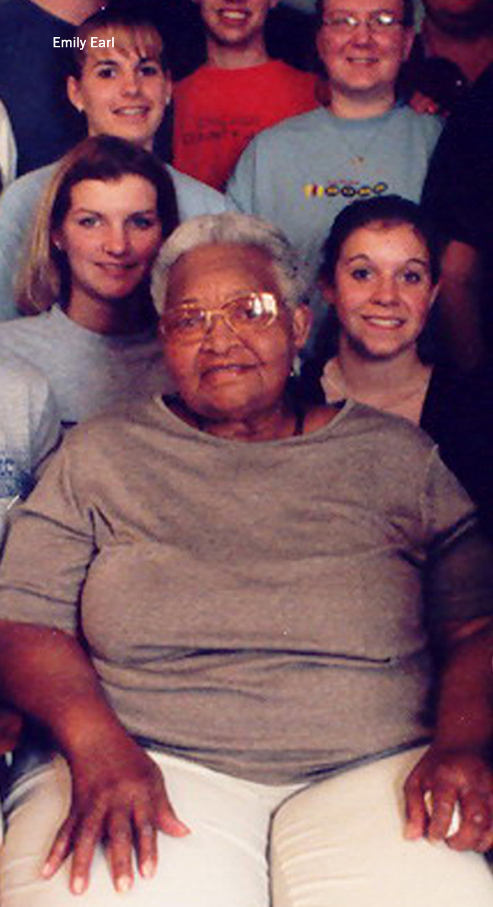 Emily Earl (upper left), then a student, recalls meeting Mamie Till in Chicago.