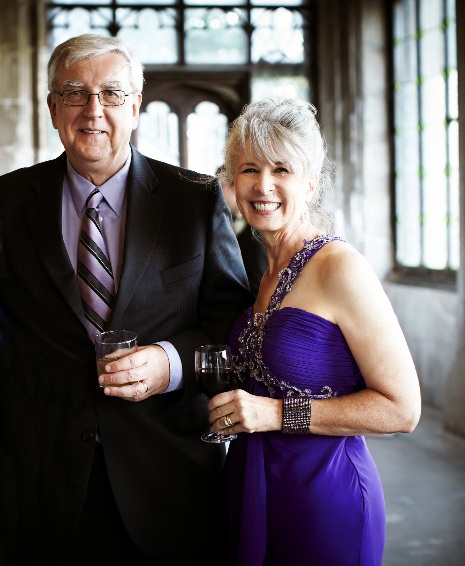 LaChance (R) with her late husband Frank Lebeda in 2012.