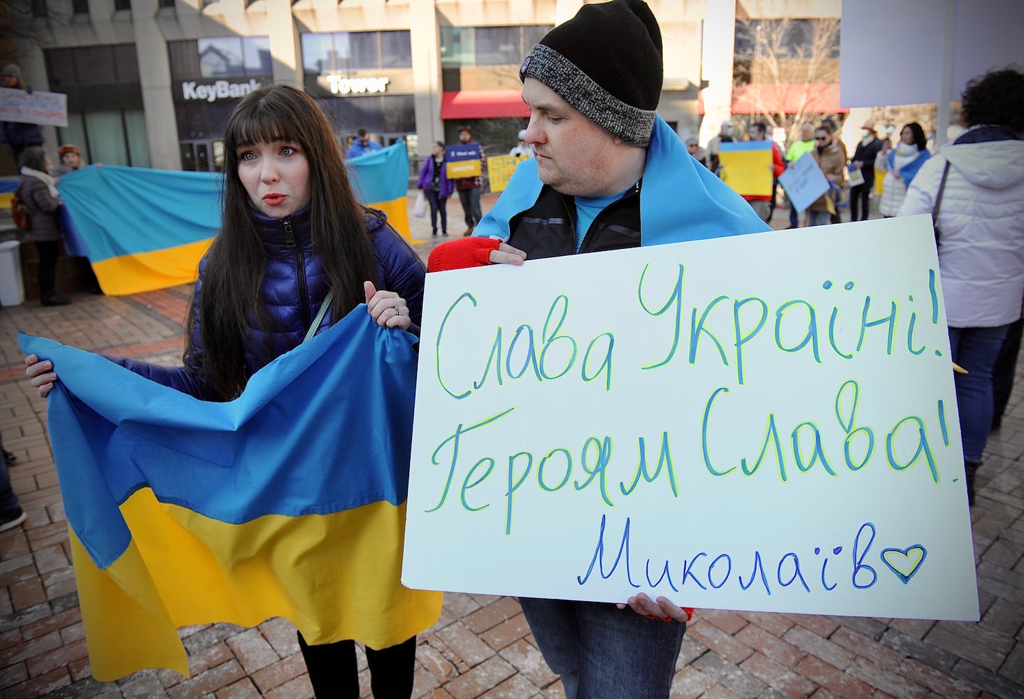 Dayton Ukraine protest