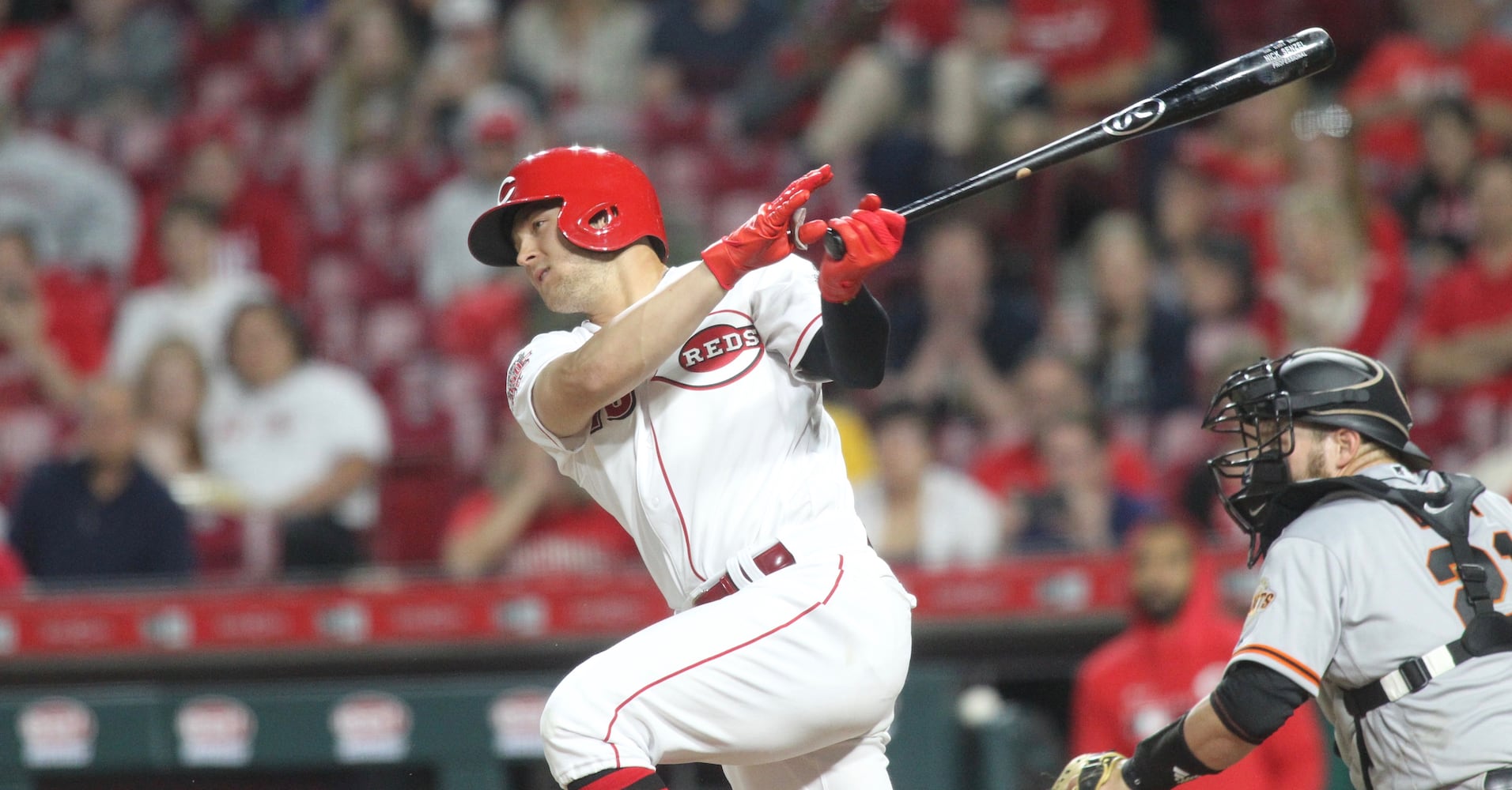 Photos: Nick Senzel’s first big-league game with Reds