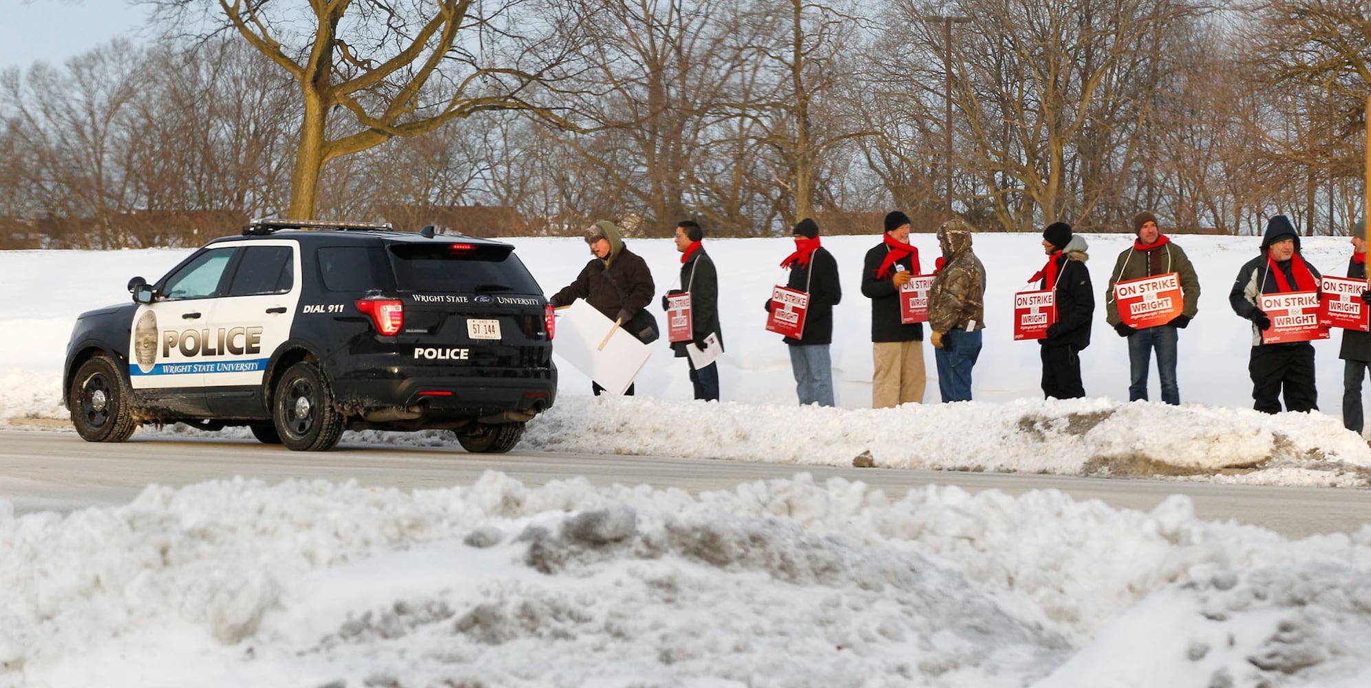 PHOTOS: Faculty at Wright State strike