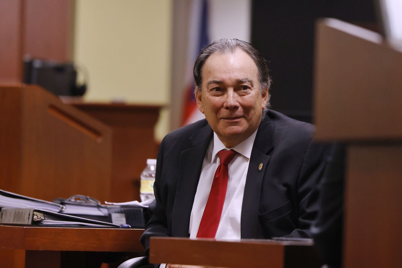 Prosecutor Brad Tammaro from Ohio Attorney General's office sits during jury selection in the criminal trial for Butler County Auditor Roger Reynolds in Butler County Common Pleas Court super courtroom Monday, Dec. 12, 2022 in Hamilton. NICK GRAHAM/STAFF