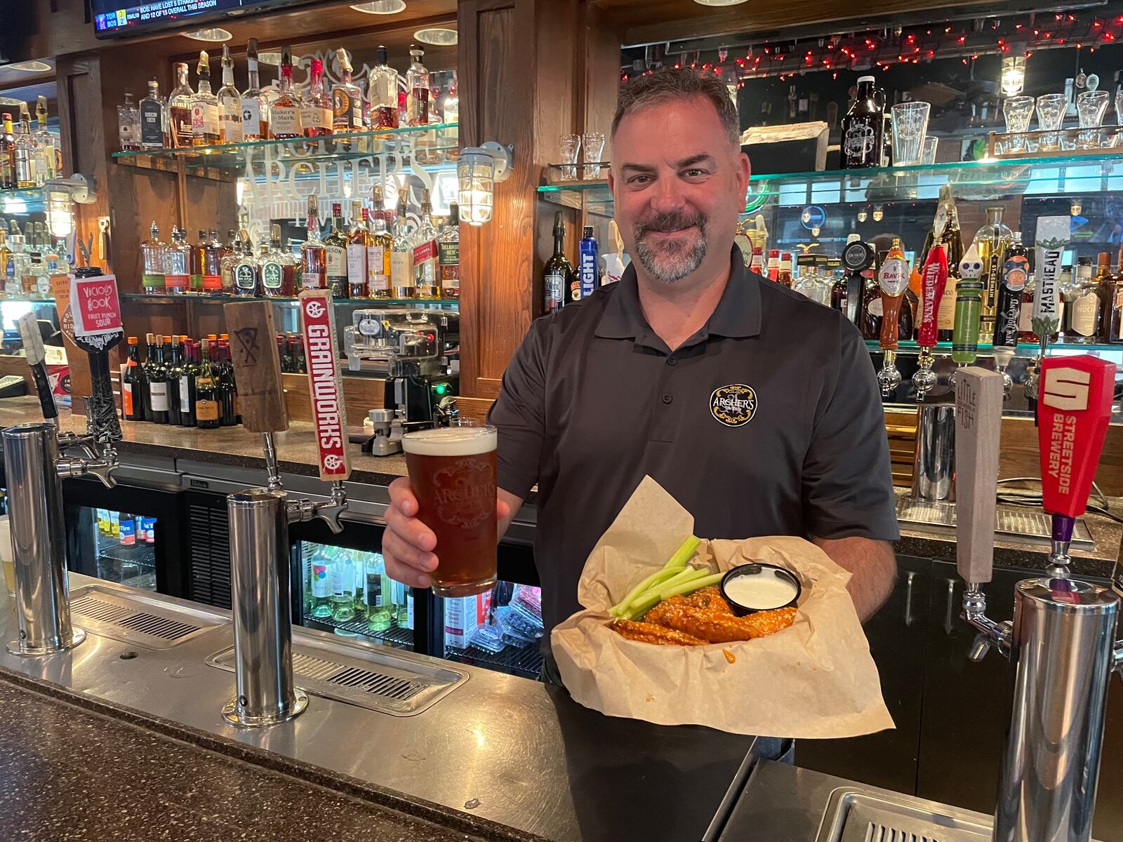 Dan Apolito, owner of Archer’s Tavern, is excited to see how their sauces stack up to others in the nation at the National Buffalo Wing Festival in New York.