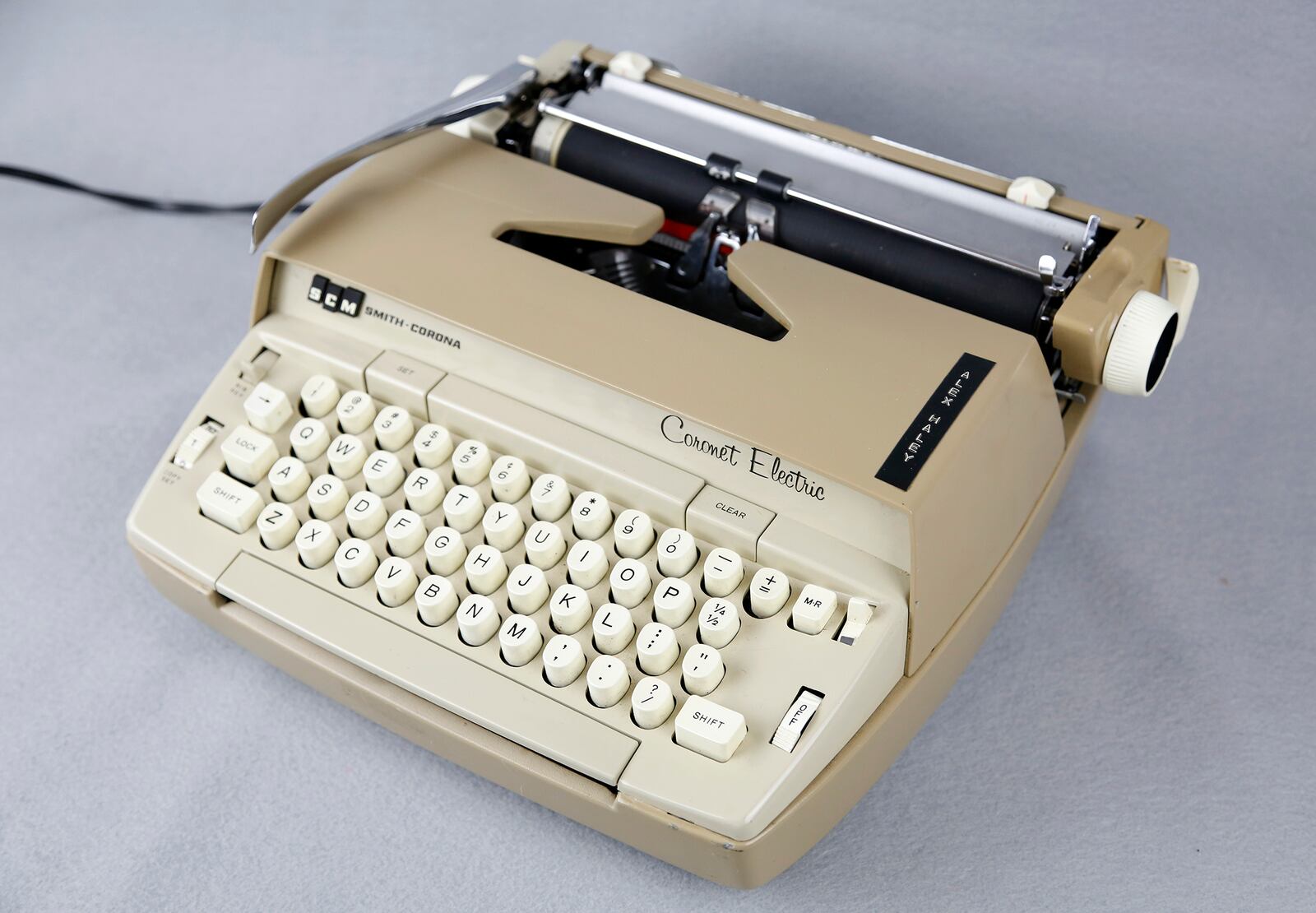 The author Alex Haley, known for his 1976 book, "Roots: The Saga of an American Family," used this portable electric typewriter during his career. The National Afro-American Museum & Cultural Center in Wilberforce has some of Haley's manuscripts, documents and personal correspondence in its archives. LISA POWELL / STAFF