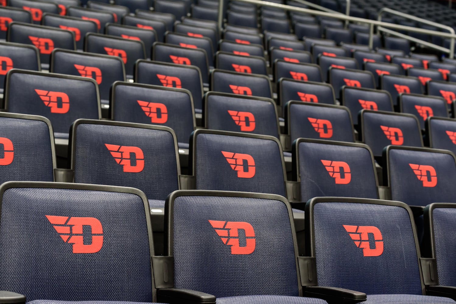 PHOTOS: NCAA First Four basketball court installation at UD Arena