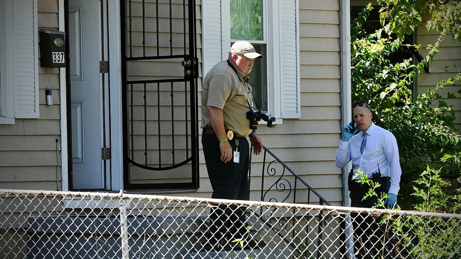 The bodies of a woman and girl were found Thursday, June 23, 2022, inside a house in the 300 block of Burleigh Avenue in Dayton. MARSHALL GORBY/STAFF