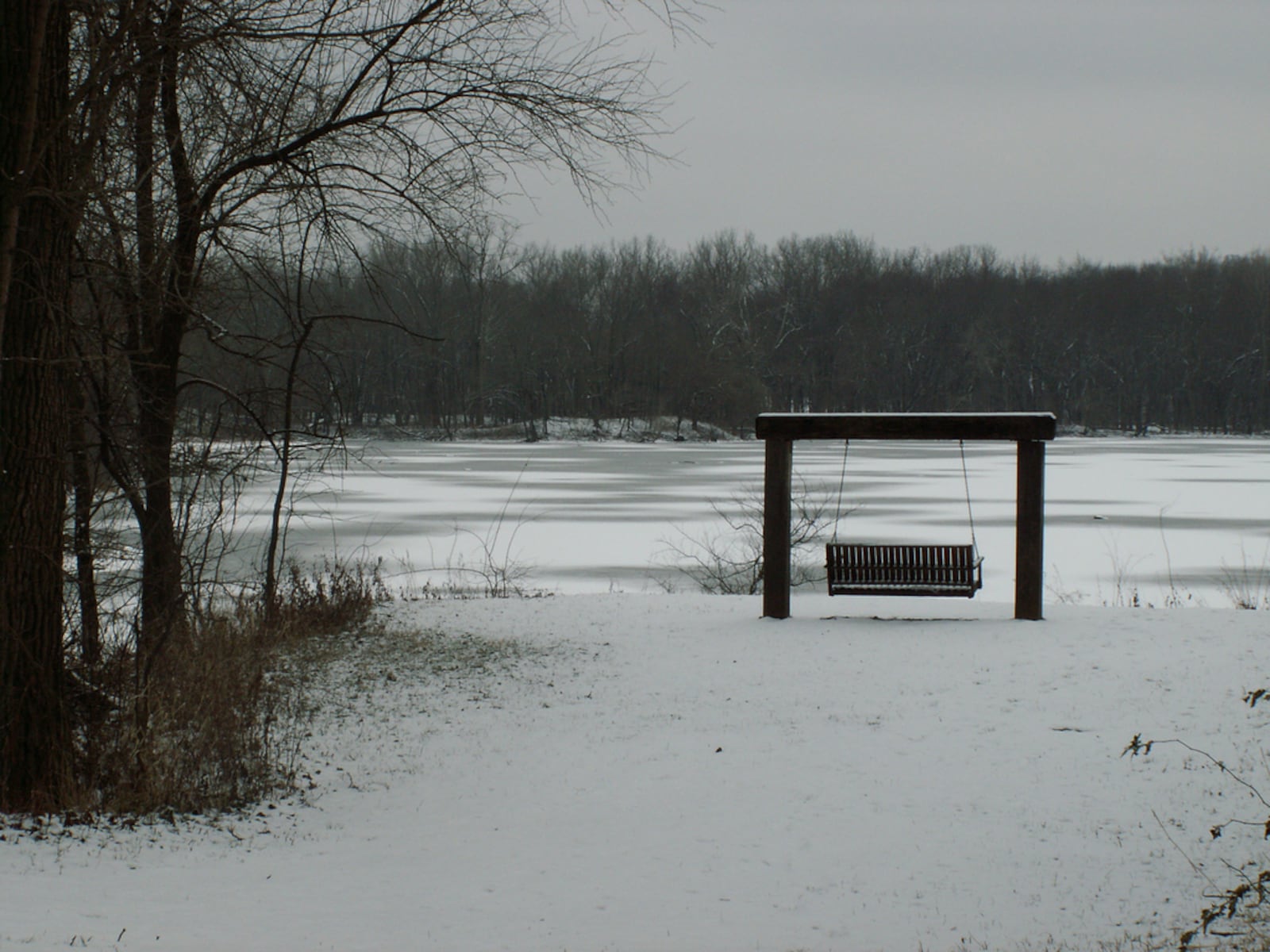 Englewood MetroPark in the winter.