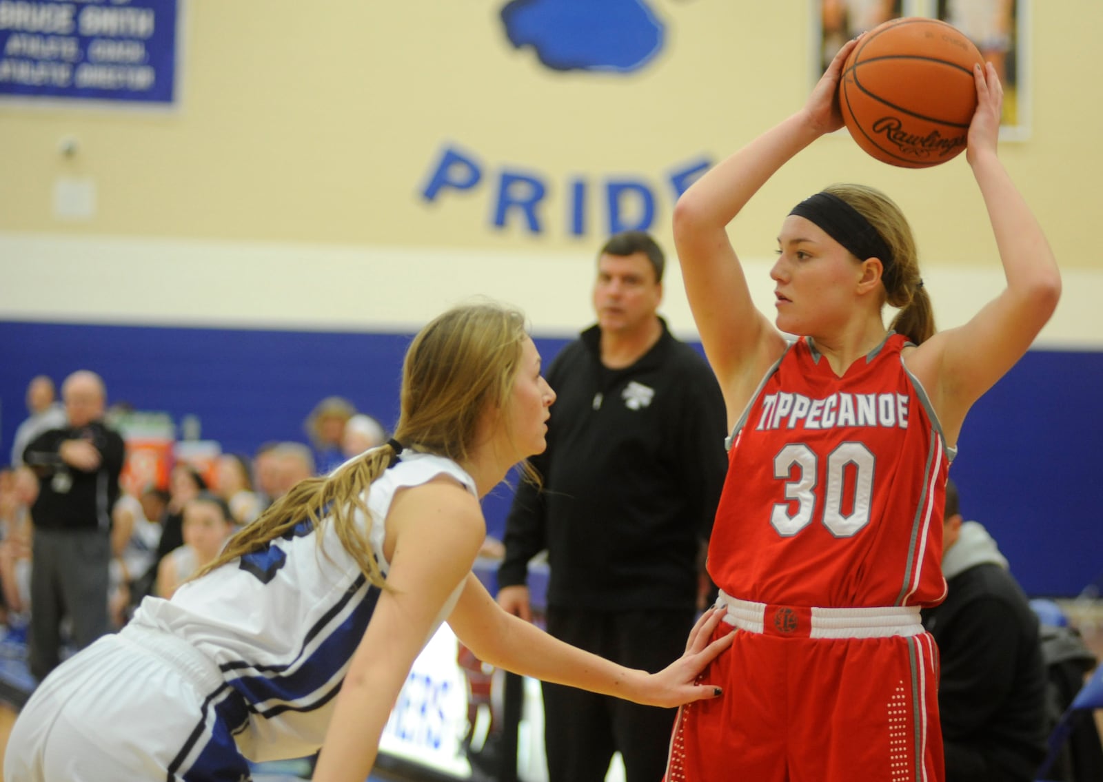 Springboro will play Tippecanoe in a girls high school basketball game in the 2018 Premier Health Flyin’ to the Hoop at Fairmont’s Trent Arena. MARC PENDLETON / STAFF