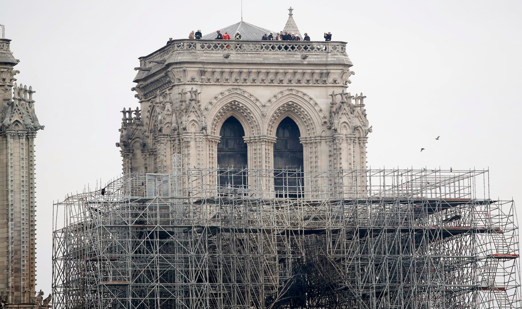 Photos: Notre Dame fire aftermath