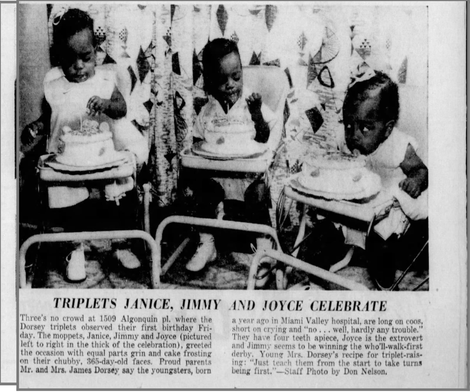 Chaminade Julienne High School grad Joyce Dorsey Kenner appears in the Netflix documentary Becoming about former first lady Michelle Obama.  She was born in Dayton as a set of triplets in 1956. She is her siblings Janice Allen and Jimmy Dorsey were featured in this Dayton Daily News article June 14, 1957.