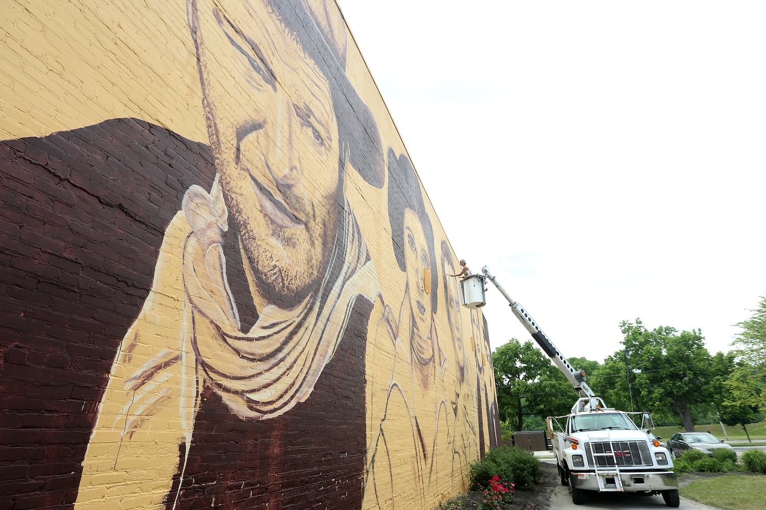 PHOTOS: Miamisburg mural gives new meaning to ‘the big screen’