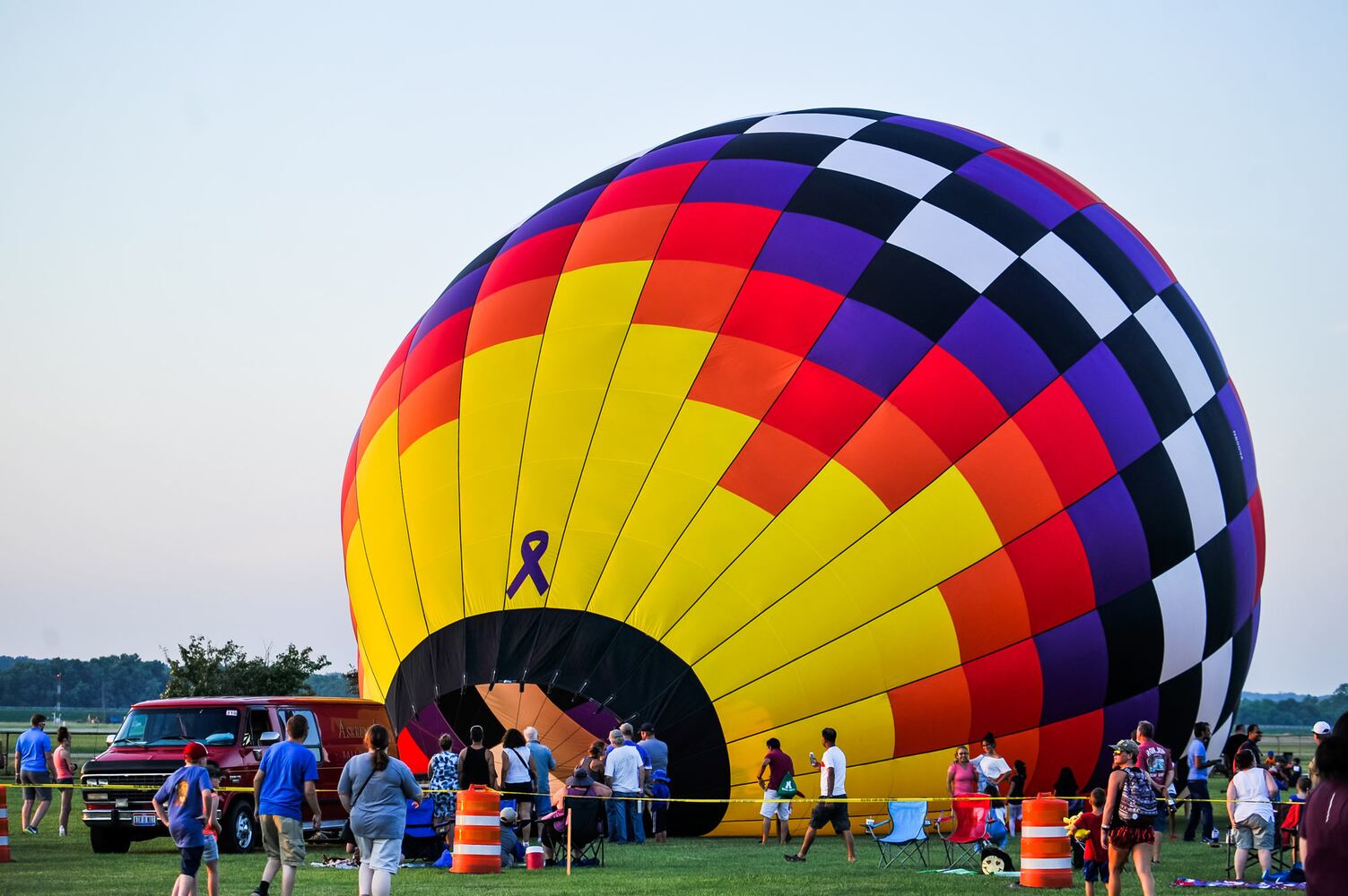 Ohio Challenge balloon glow and fireworks