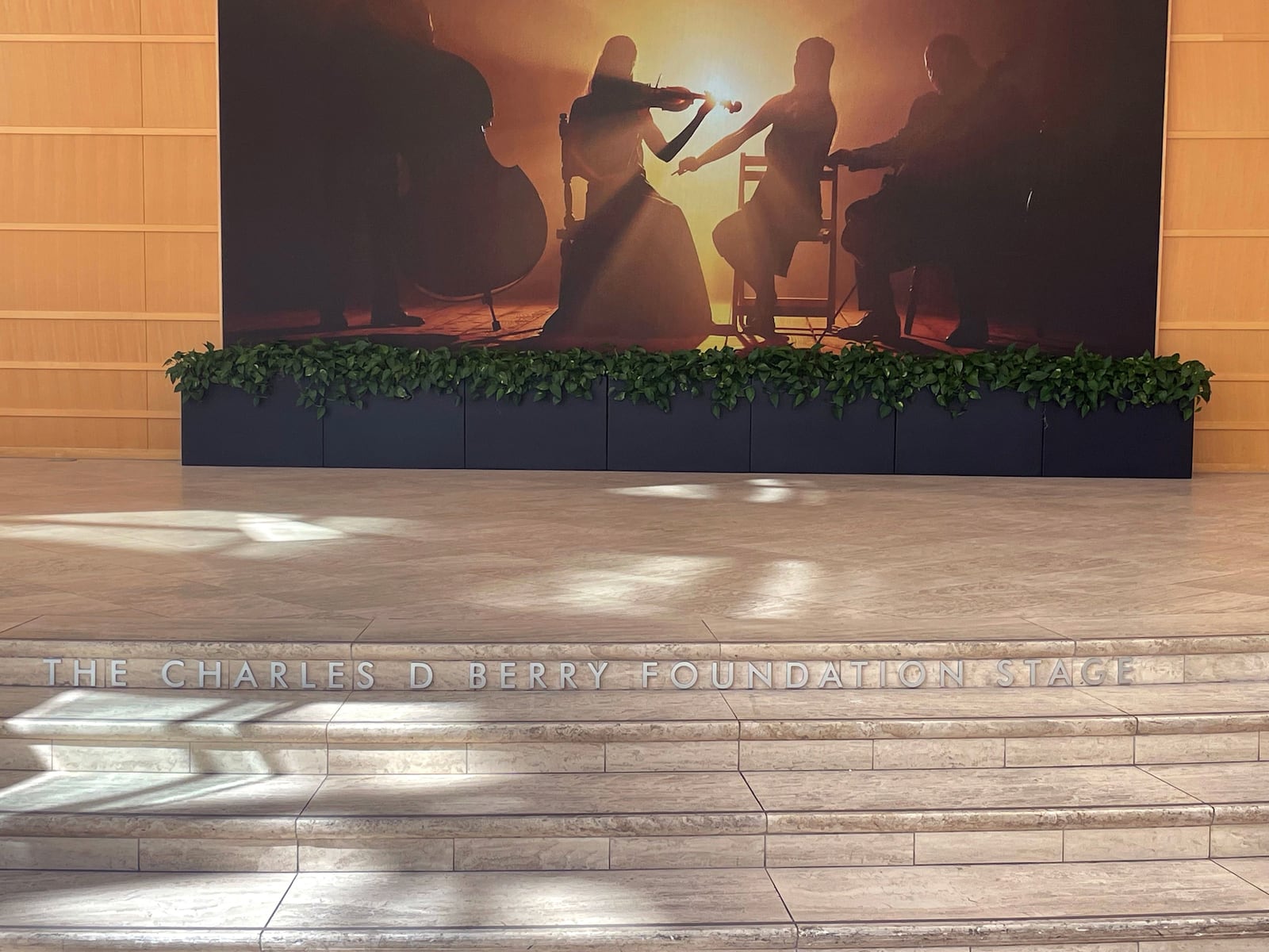 The Charles D. Berry Foundation Stage inside the Wintergarden of the Schuster Center. CONTRIBUTED