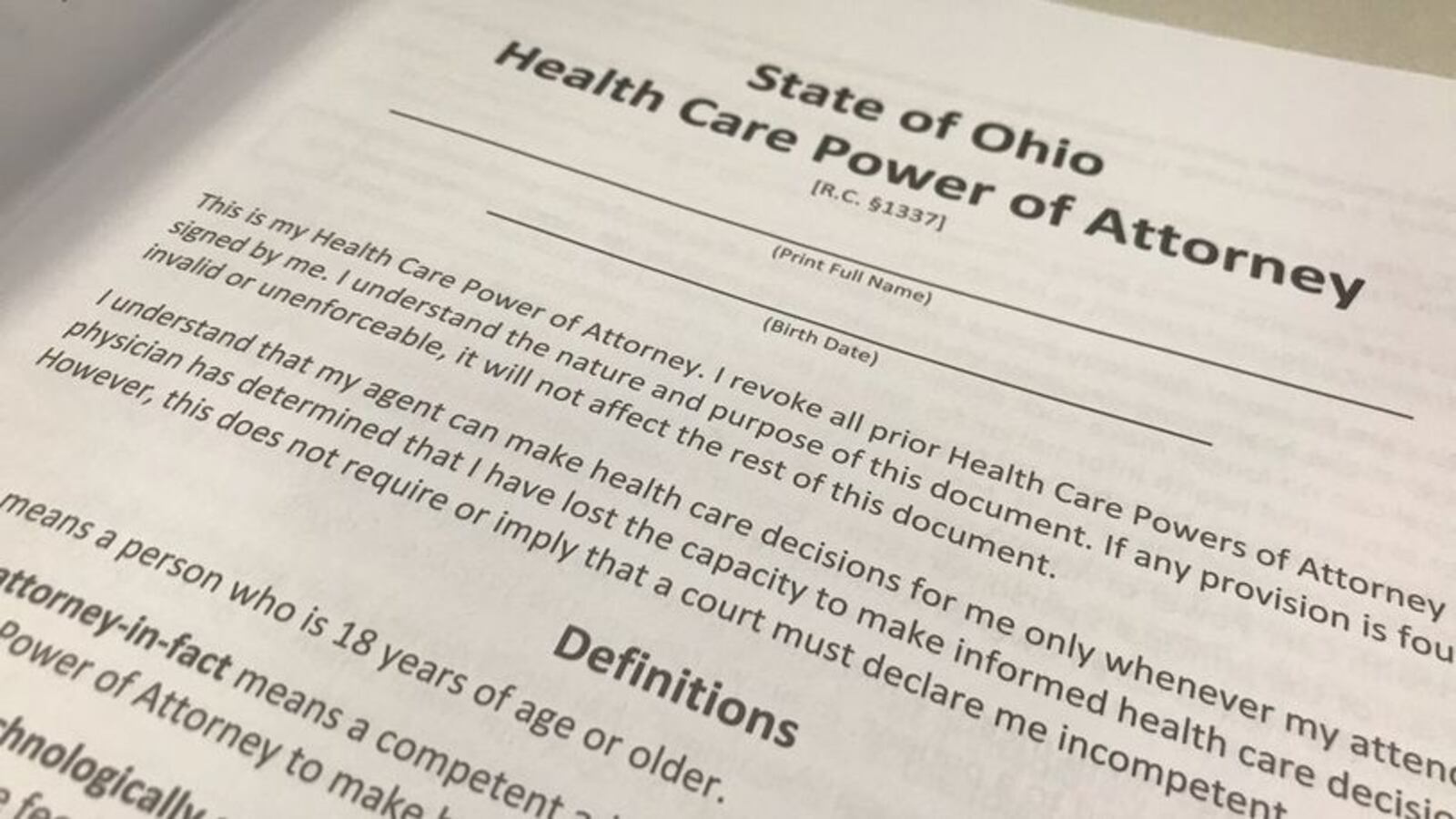 It is important to not just fill out advance care directives like name a health care power of attorney, but to also have a conversation with loved ones about your wishes. KAITLIN SCHROEDER