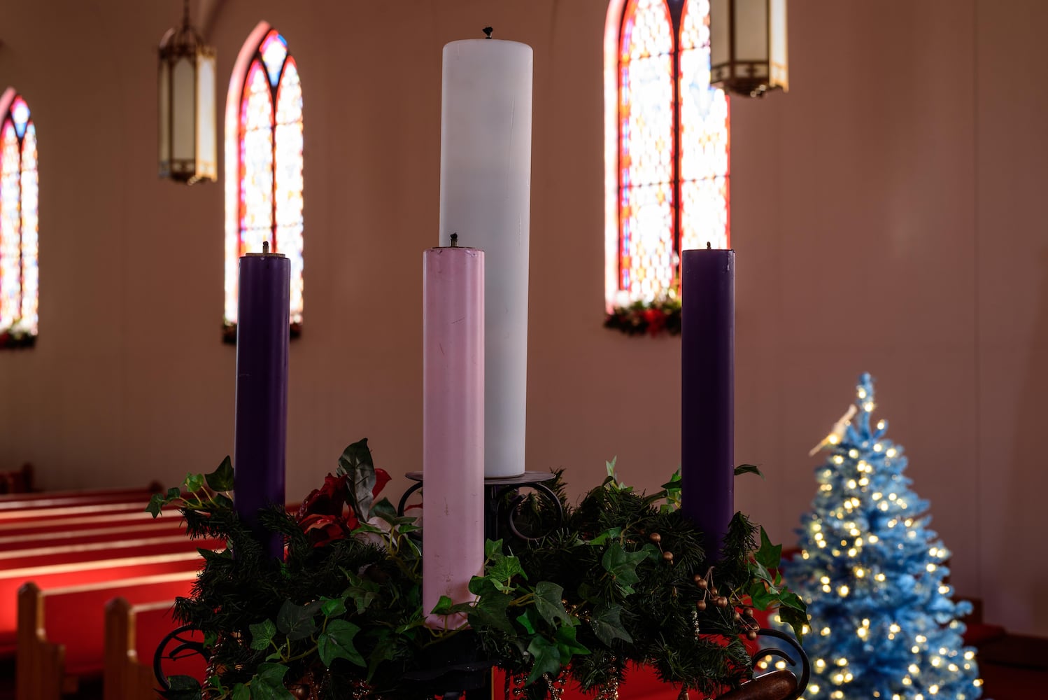 PHOTOS: A look inside Sulphur Grove Church in Huber Heights decorated for Christmas