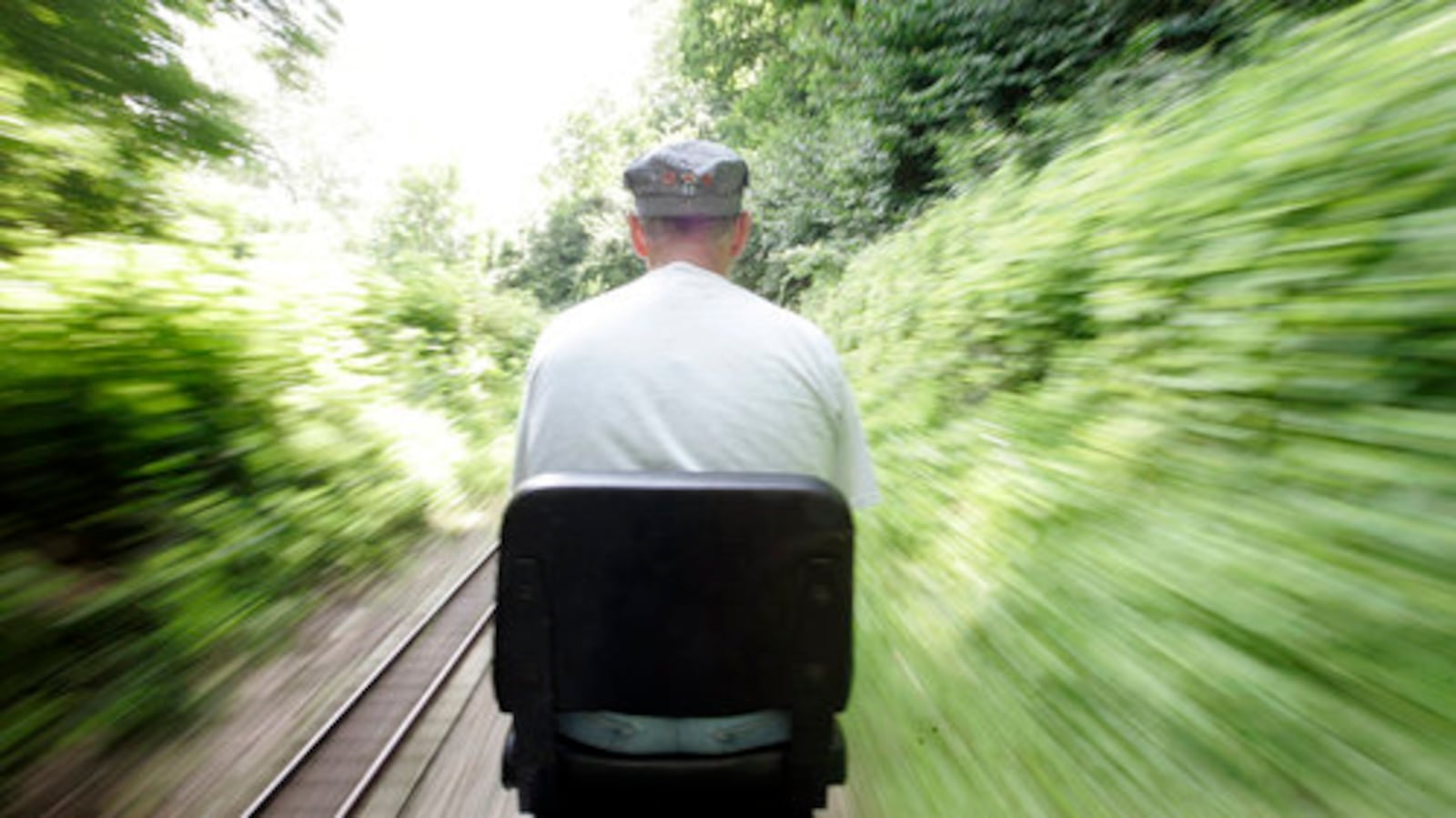 John Hill, of Kettering, drives a small train as part Rail Fest which is taking place at the Carillon Historical Park. The two day event finished on Sunday. Hill is a member of the Carillon Park Rail & Steam Society.