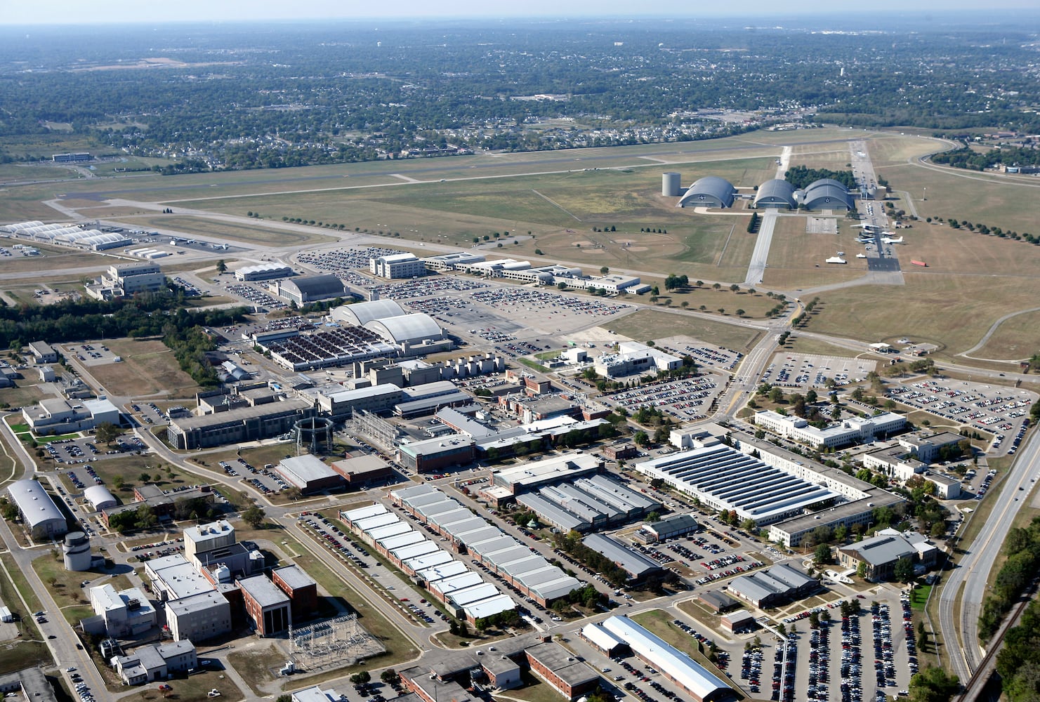 Aerial view of Wright-Patterson Air Force Base