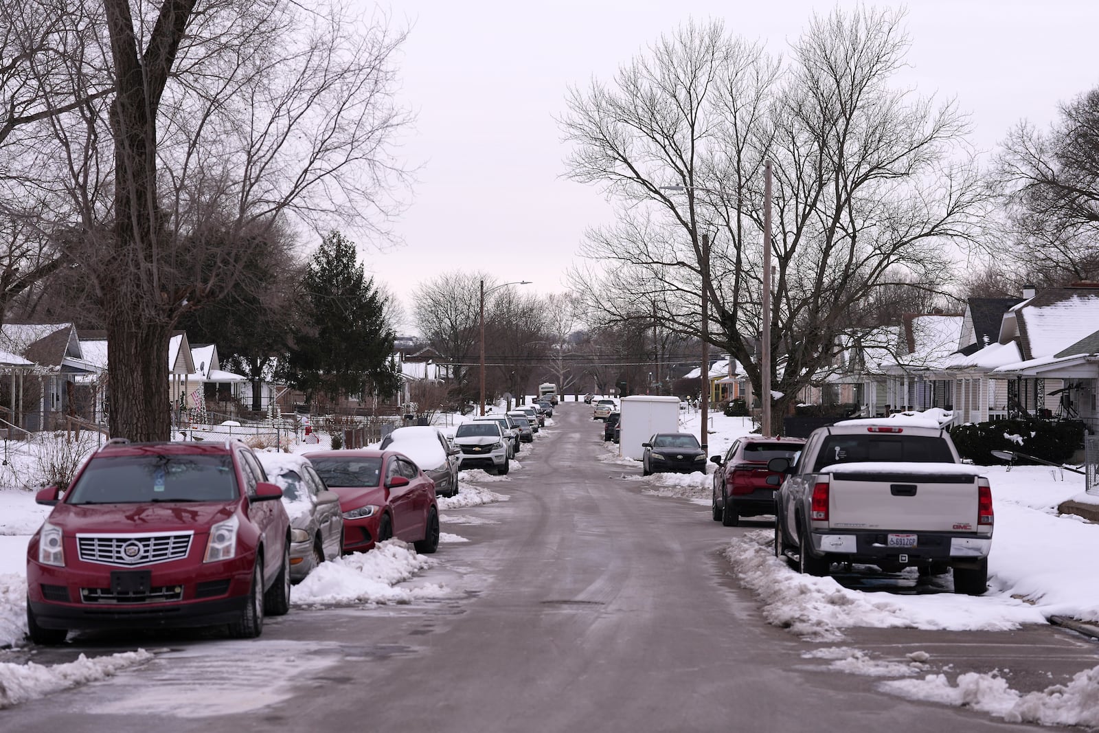 A view looking west on 17th St. from Verity Parkway, Tuesday, Jan. 14, 2025, in Middletown, Ohio. The city is the hometown of Vice President-elect JD Vance. (AP Photo/Kareem Elgazzar)