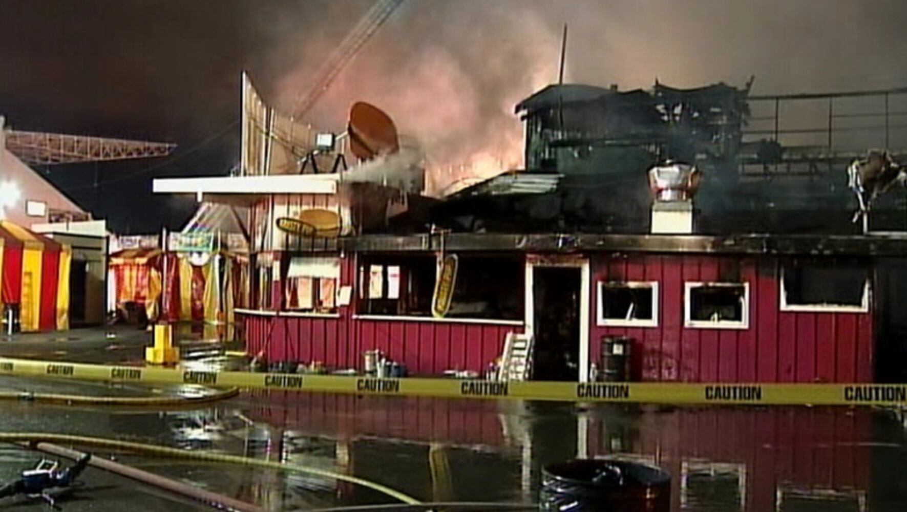 Fire at Washington State Fair Evergreen Hall