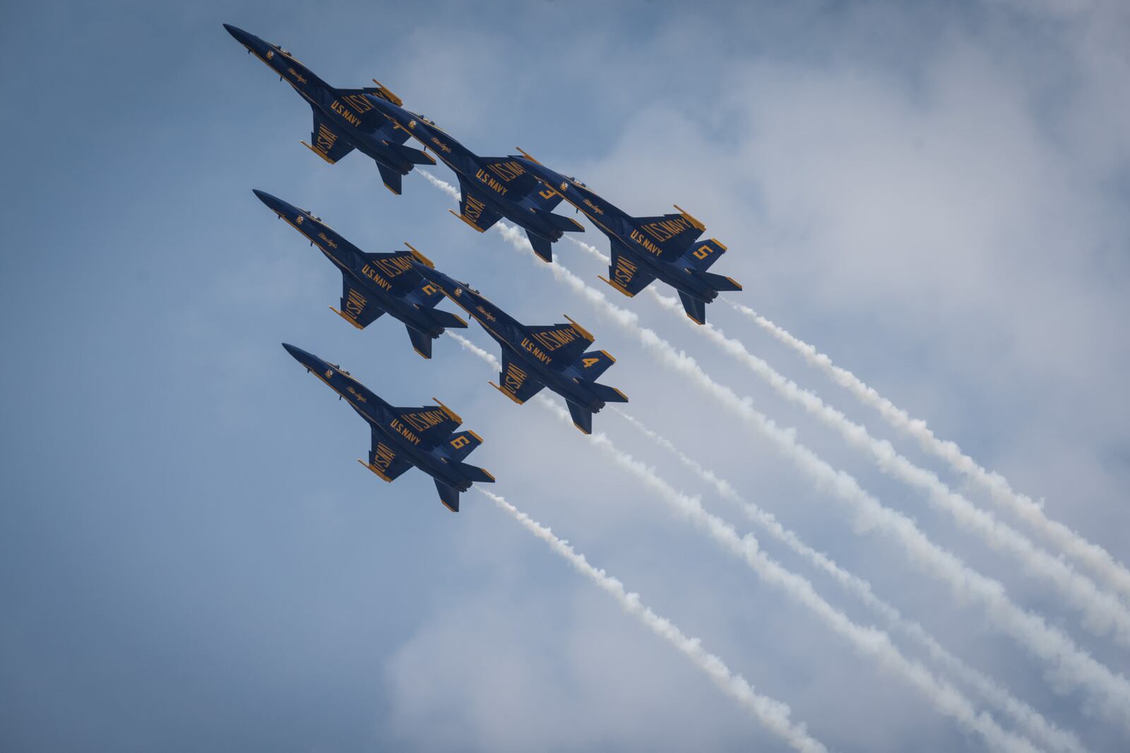 The United States Navy Blue Angels were the headliners at the Dayton Air Show on Saturday, June 22, 2024. Jim Noelker/Staff