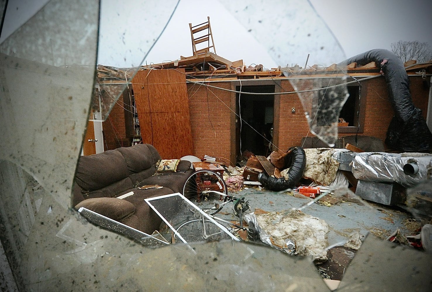 Tornado damage Miami county