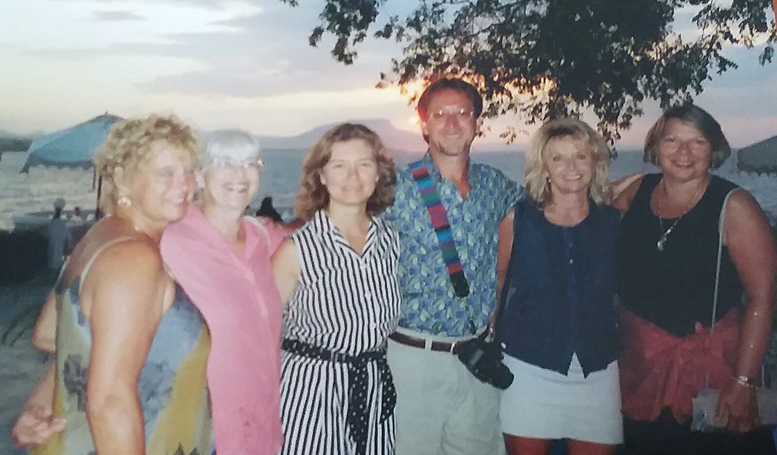 Beverly Foresee of Washington Twp., second from left, was on trip to the Dominican Republic when America was attacked on 9/11. The next day all the Dominican store and bar owners displayed American flags and red, white and blue ribbons in support, Foresee said. SUBMITTED