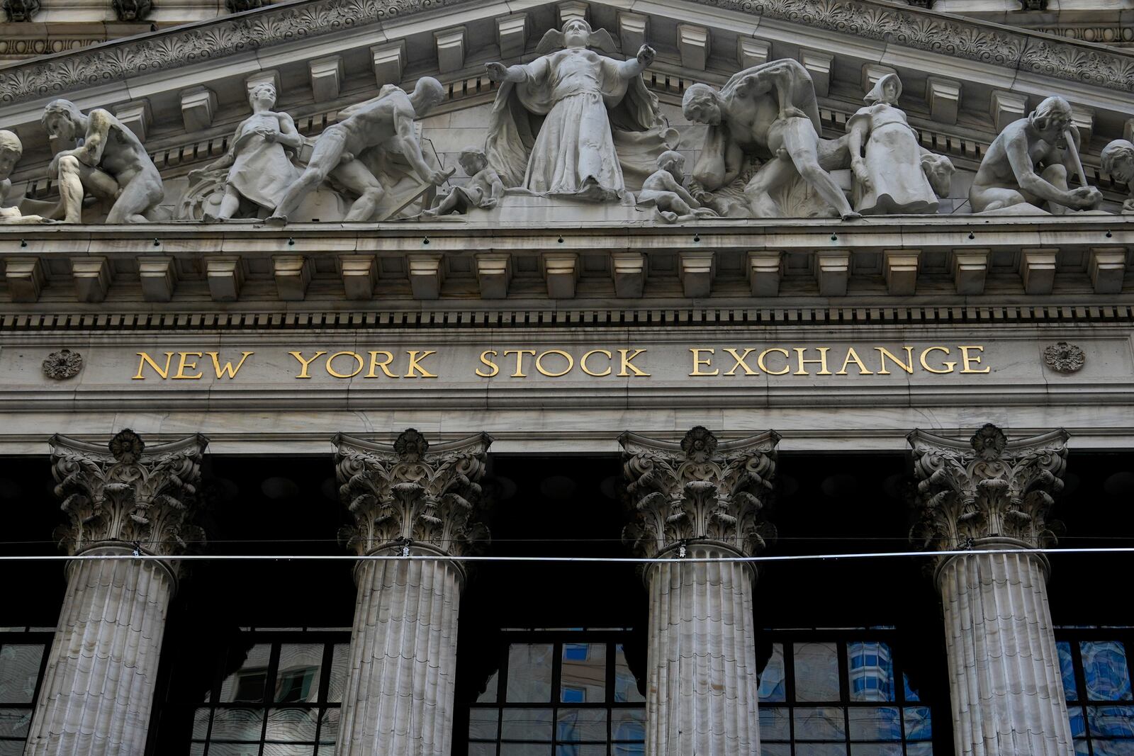 A view of the New York Stock Exchange, Monday, Jan. 27, 2025, in New York. (AP Photo/Julia Demaree Nikhinson)