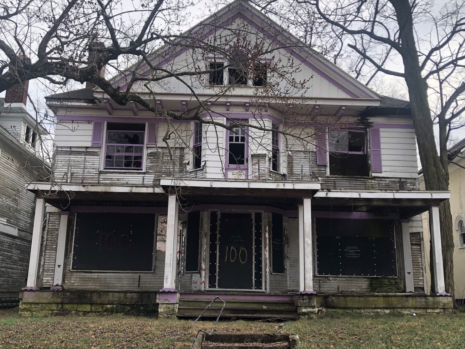 A vacant and falling apart home in north Dayton. CORNELIUS FROLIK / STAFF