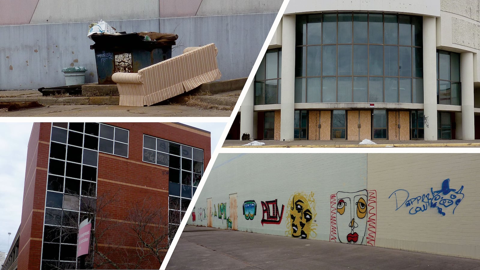 Redevelopment of a portion of the former Forest Fair Mall includes demolition of the four-story garage and mall, eliminating the eyesores. Contributed photo