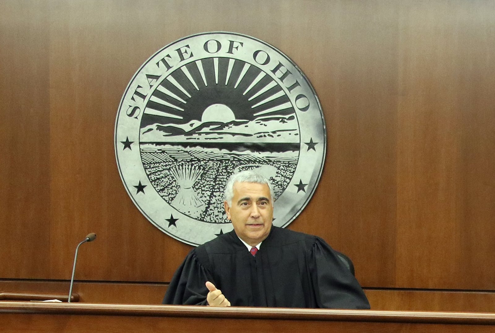 Capizzi in his courtroom. He has spent 13 years on the bench in the Montgomery County Juvenile Court. CONTRIBUTED