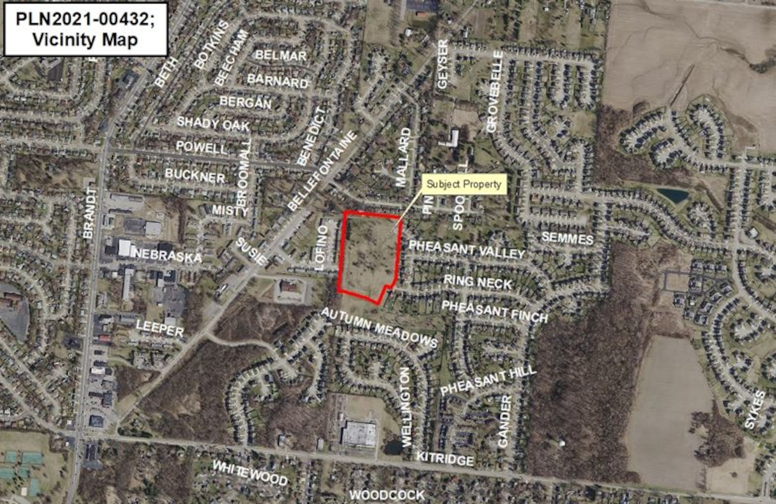 A map of the proposed subdivision in northeast Dayton. CONTRIBUTED