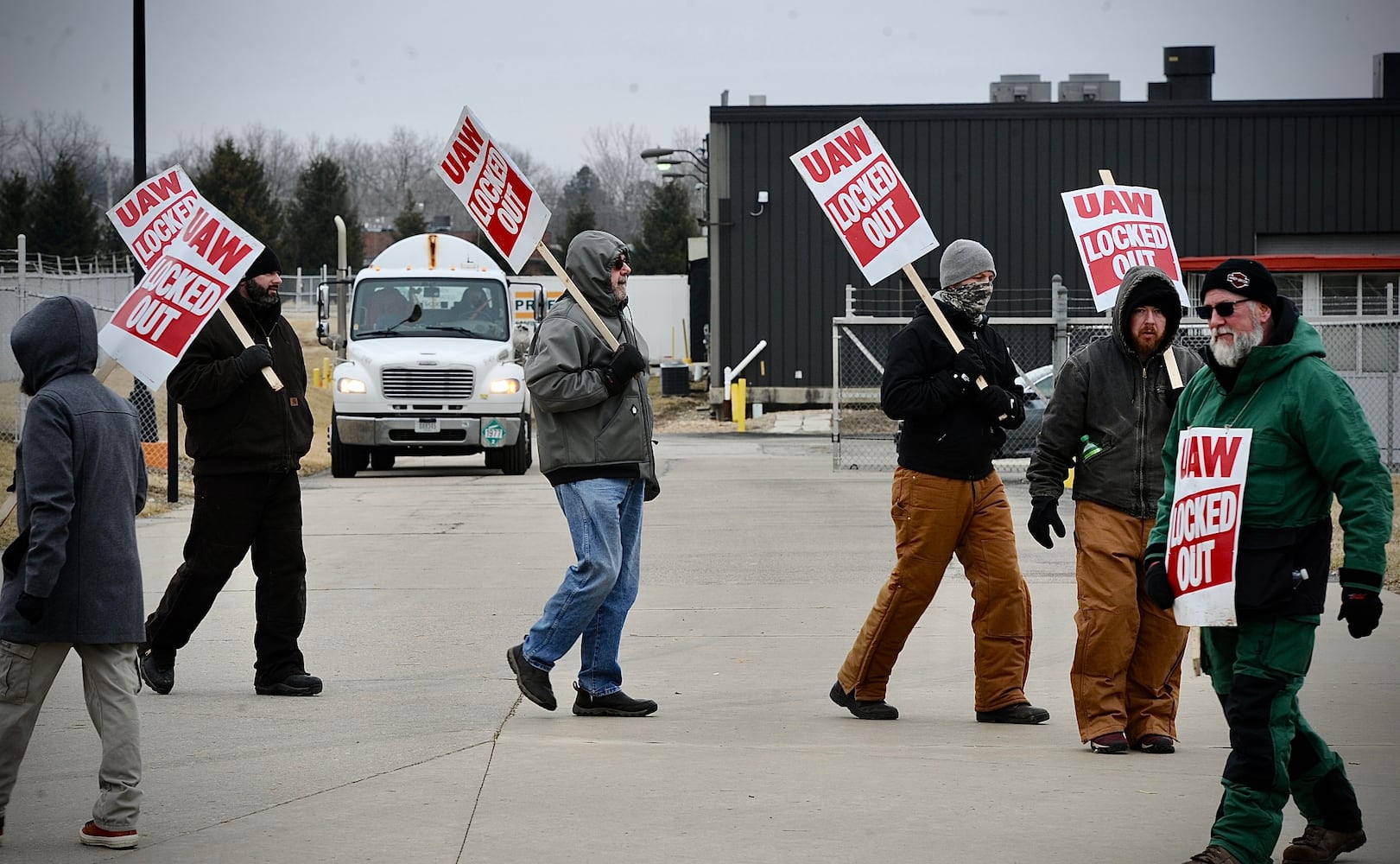 PHOTOS: Nearly 300 workers locked out of Troy Collins plant