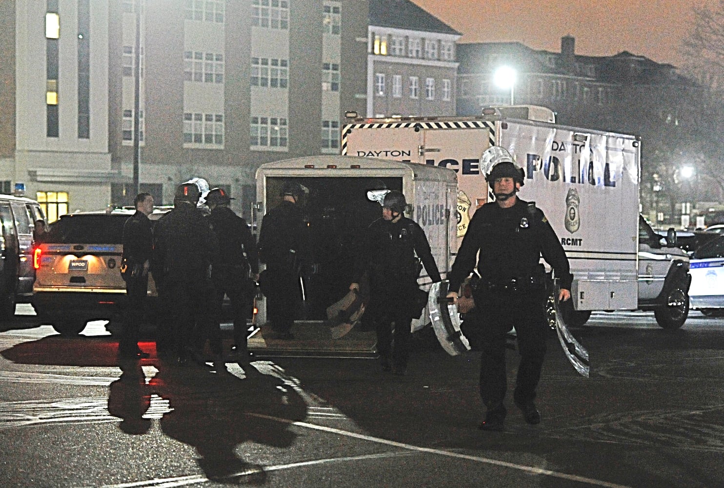 PHOTOS: Police in riot gear on UD campus