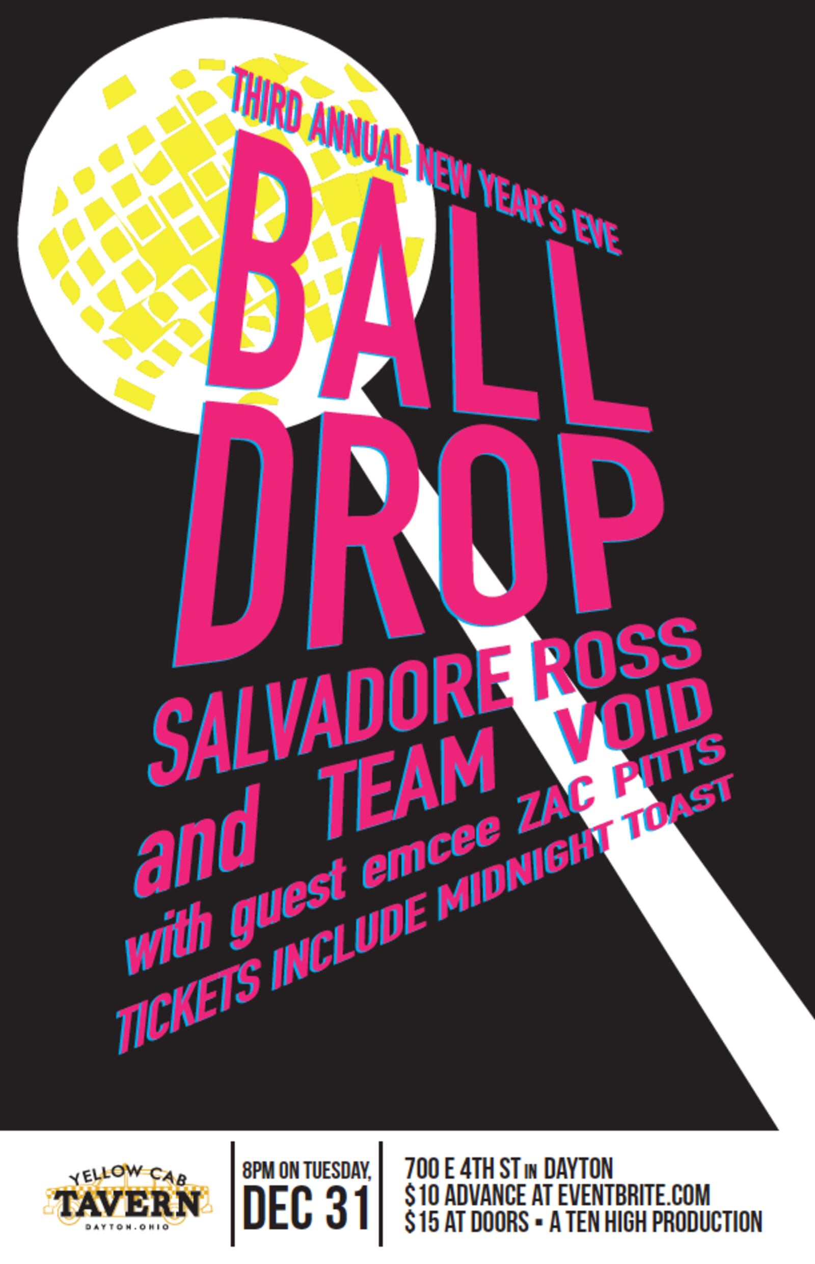 Celebrate the Third Annual New Year's Eve Ball Drop at Yellow Cab Tavern.