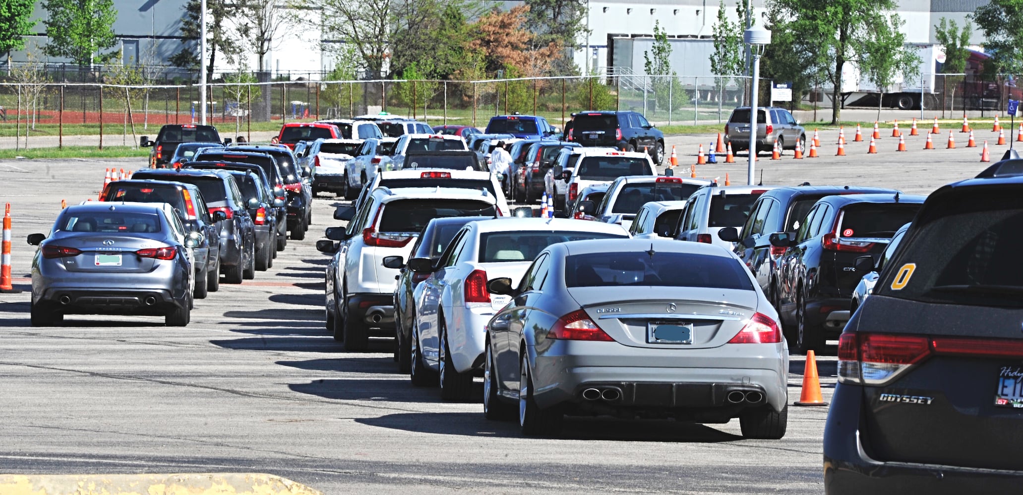 PHOTOS: Crowd lines up for antibody testing at UD Arena