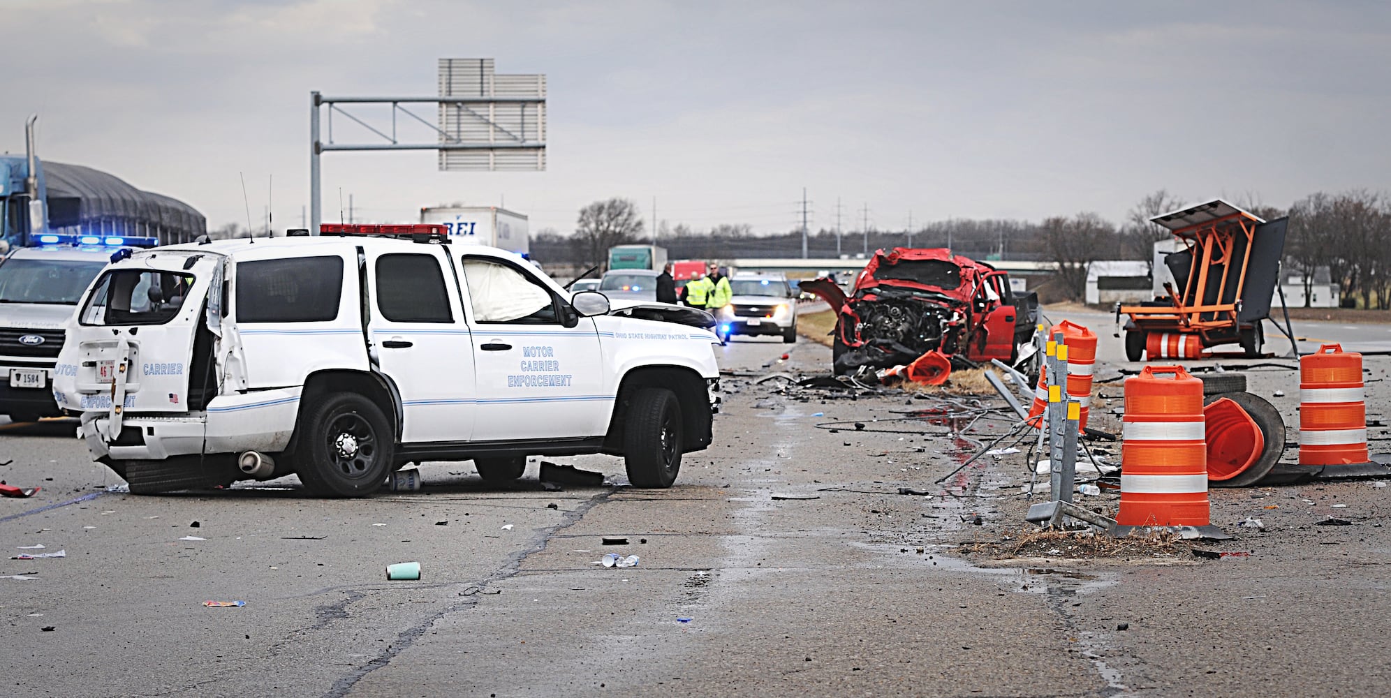 PHOTOS: OSP employee killed in I-75 crash in Troy