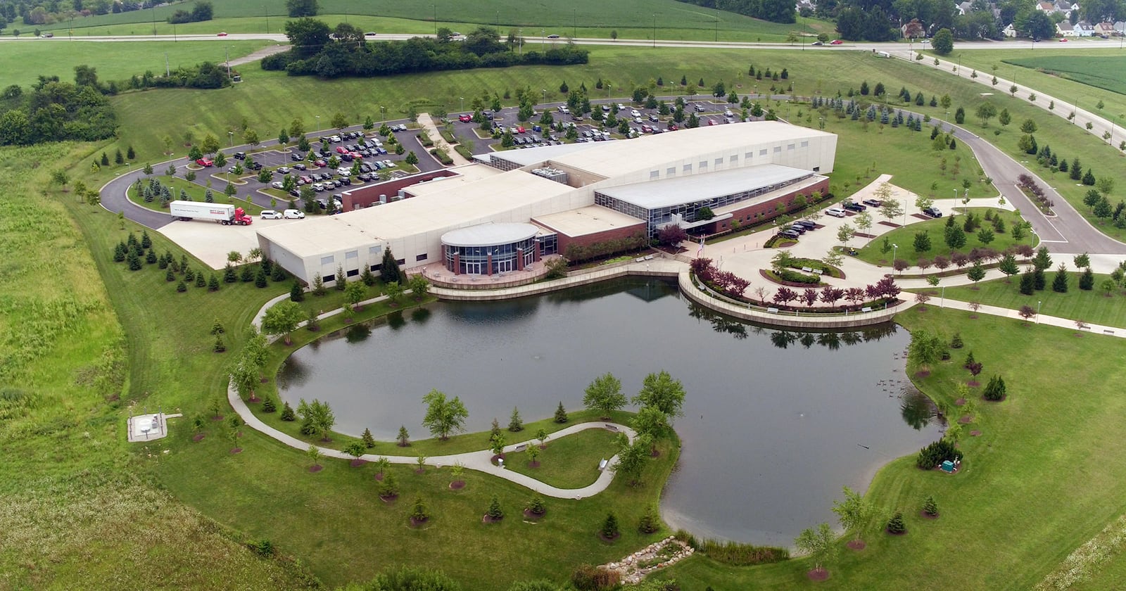 An aerial view of part of Miami Valley Research Park in Kettering. FILE